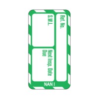 Nanotag Insert - Hvid på Grøn - Safe Working Load (30-833334)