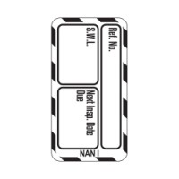 Nanotag Insert - Sort på Hvid - Safe Working Load (30-833335)