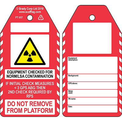 Norm/LSA Contamination Check tag