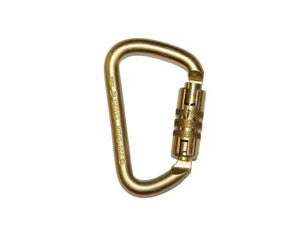 Karabinhage i stål, twist lock