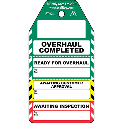 Overhaul completed - 4 part tag