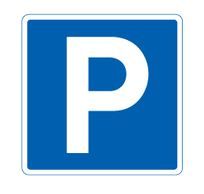 Parkering, 50 x 50 cm, 1-sidet, færdselstavle