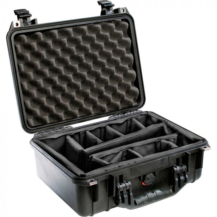 PELI 1450 Case, med skillerumssæt (371x258x152mm)
