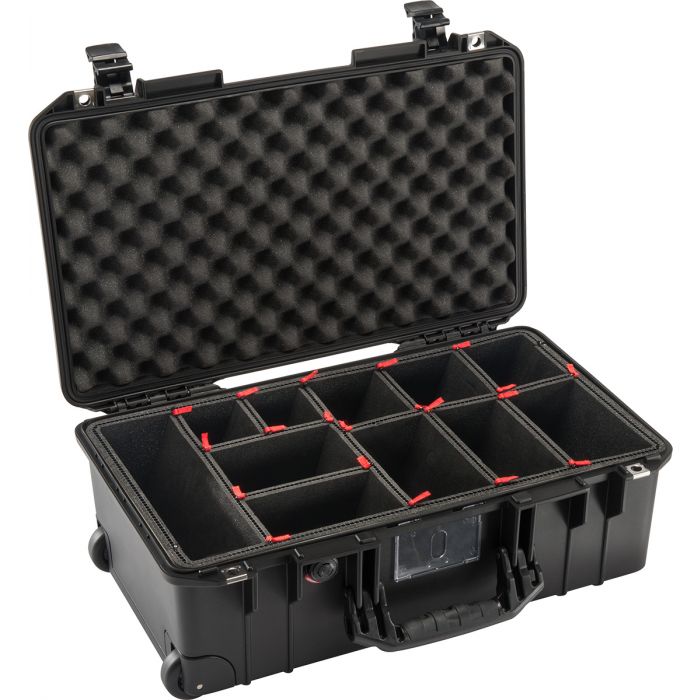 PELI 1535 Air Carry-On, sort med trekpak