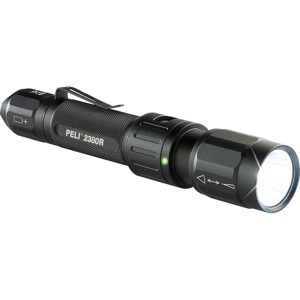 PELI 2380R Tactical Flashlight, Rechargeable