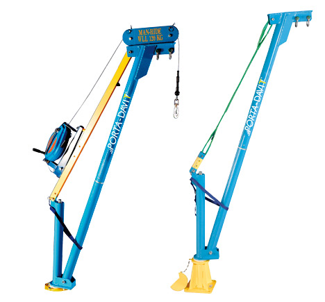 Porta Davit WLL 500 kg Rad 1000 winch ready