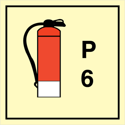 Powder Extinguisher 6 150 x 150 mm