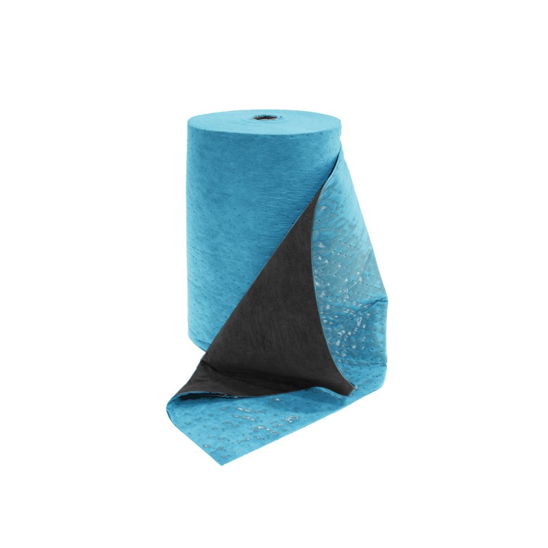 Premium Heavyduty olie absorbent måtte, ydre del plast laminering, 48 cm x 24.4 m
