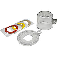 Trykknap Lockout-enhed (30 mm), Klar, med standard Cover