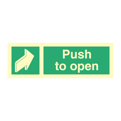 Push to open 100 x 300 mm efterlysende selvklæbende