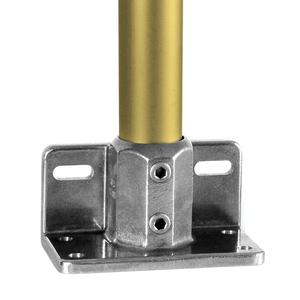 Rækværksflange til fodliste - fitting L69 - 42,4 mm (L69-7), Kee lite alu rørfitting