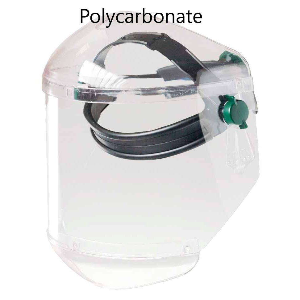 Honeywell Face shield Perforama Nova 820140 Polycarbonat slibeskærm med justerbart hovedbånd, skærmen dækker hage som isse Panorama Nova skærmen er va