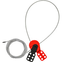 SafeLex Universal Cable Lockout Device - 5 m beklædt stålkabel