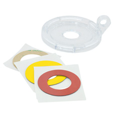16 mm Push Button / E-Stop Lockout Baser, 5 Pk.
