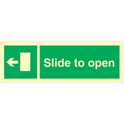 Slide to open left 100 x 300 mm