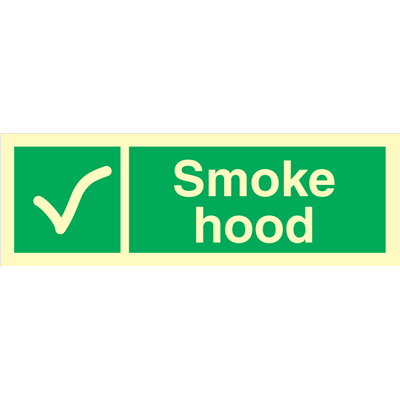 Smoke hood 100 x 300 mm