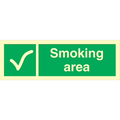 Smoking area 100 x 300 mm