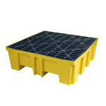 SPILL PALLE, 4 tromler, 132 (L) x 132 (W) x 43 (H) cm, 510 liter