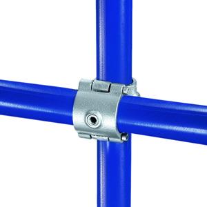 Split overkryds - fitting A45, 42,4 mm, Kee Clamp galvaniseret rørfitting