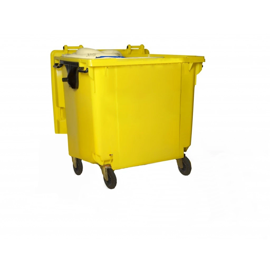 Tom container kapacitet 900 liter med top åbning