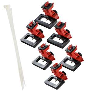 TagLock Circuit Breaker: Oversized Clamp-on - 25 / pk