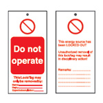 Tagout: Advarsel Tags