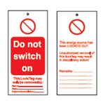 Tagout: Advarsel Tags