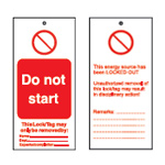 Tagout: Advarsel Tags
