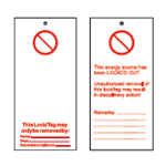 Tagout: Advarsel Tags