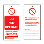 Tagout: Advarsel Tags