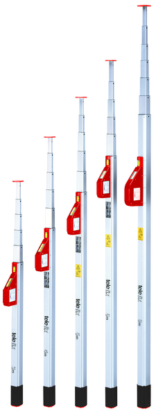 Teleskopmålestok GT-Fix 6 meter med udtræk 110-600 cm.